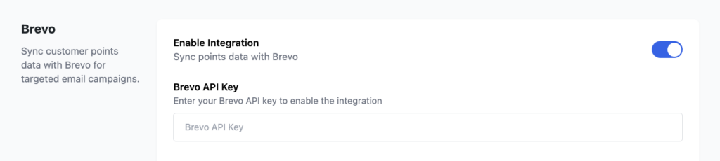 Points & Rewards for WooCommerce - enable brevo integration