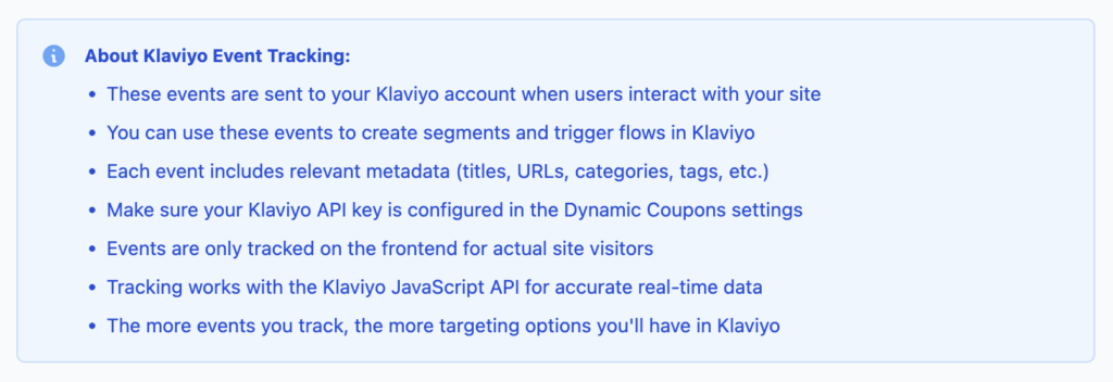 Tracking Advanced Events for Klaviyo - About Klaviyo Event Tracking
