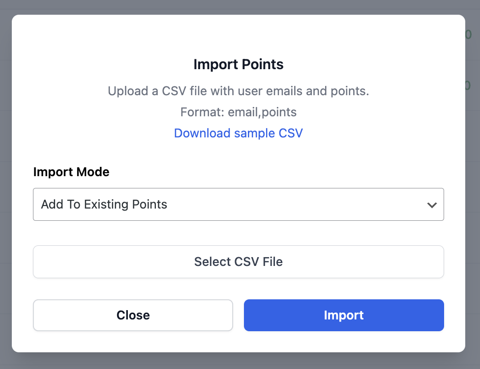 WPGens Points and Rewards - Members - Import Points