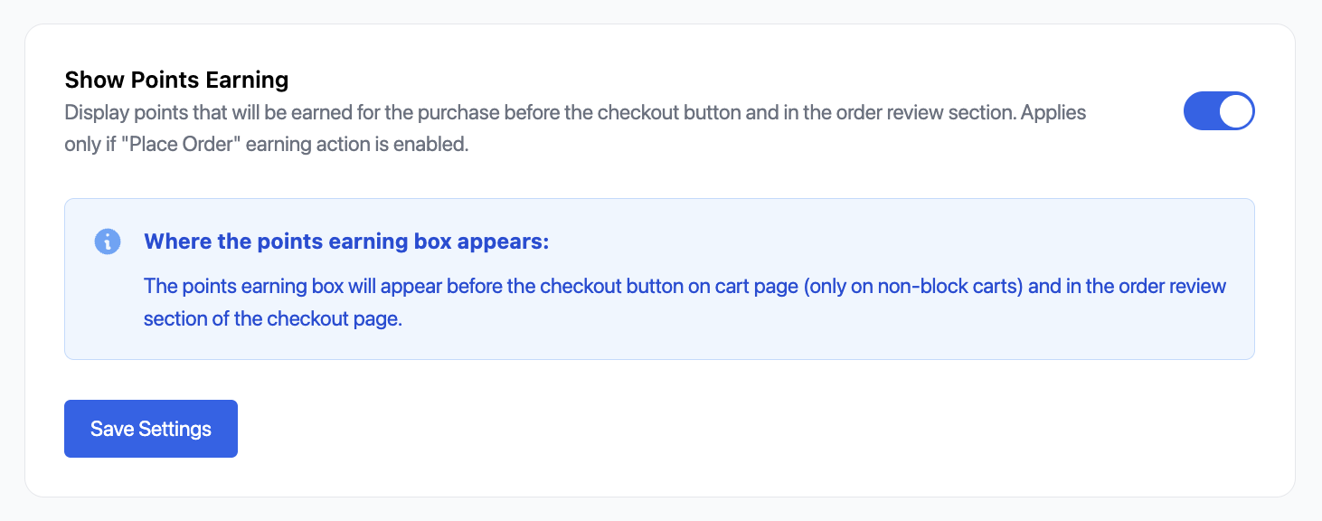 WPGens Points and Rewards for WooCommerce - Points earning box