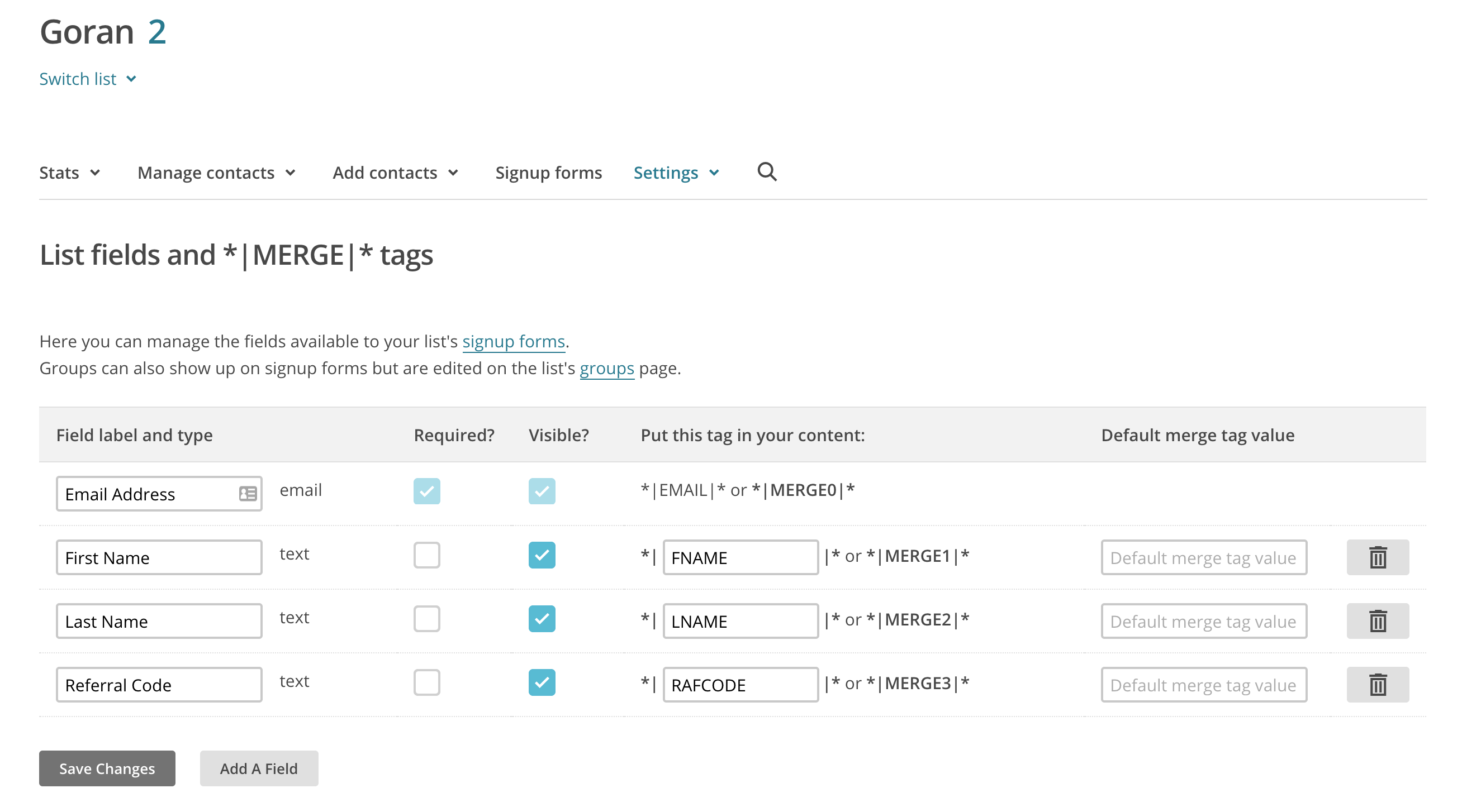 WooCommerce Refer a Friend Connecting referral links with MailChimp merge tags